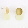 boucles d'oreilles femme pièces métal couleur mate 0318100 blanc