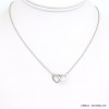 collier coeur entrelacé acier inoxydable 0119257