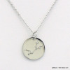 collier signe astrologique zodiaque constellation vierge 0119241 argenté