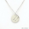 collier signe astrologique zodiaque constellation balance 0119242 argenté