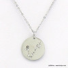 collier signe astrologique zodiaque constellation poisson 0119247 argenté