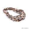 bandeau cheveu turban tissu imprimé serpent boa 0619587