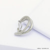 bague d'oreille double-rangs métal 0320116