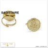 bague signe zodiaque sagittaire astrologique constellation acier inoxydable 0420011