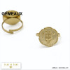bague constellation gémeaux signe astrologique zodiaque acier inoxydable 0420013