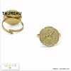 bague signe astrologique taureau zodiacal constellation acier inoxydable 0420015