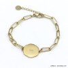bracelet signe astrologique LION zodiacal constellation acier inoxydable 0220025