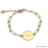 bracelet signe astro BALANCE zodiacal constellation acier inoxydable 0220027