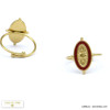 bague soleil émail acier inoxydable femme 0420506