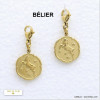 2 charms breloque astro signe zodiaque BELIER acier inoxydable 0620562