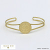 bracelet jonc ouvert oeil protecteur acier inoxydable femme 0221004