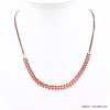 collier épis de blé métal émail femme 0121607