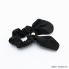 chouchou cheveux élastique couleur unie tissu femme 0621014 noir