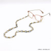chaîne de lunettes porte-masque vintage maille acrylique résine marbrée femme 0122005