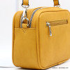 SAC BOX FLORA&CO SIMILI-CUIR GRAINÉ POMPON TASSEL FEMME 0922053 jaune
