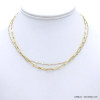 collier double-rang acier inoxydable émail femme 0122090