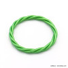bracelet jonc Bouddhiste tressé porte-bonheur silicone 0222092