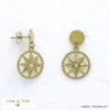 boucles d'oreille acier inoxydable étoile strass femme 0321558