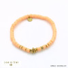 bracelet plage surfeur rondelles Heishi acier inoxydable 0222130