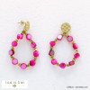 boucles d'oreille acier inoxydable nacre femme 0322092