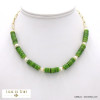 collier plage surfeur rondelles nacre perles d'eau douce acier inoxydable 0122104