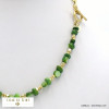 collier acier inoxydable nacre fermoir T batonnet femme 0122106 vert