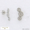 boucles d'oreille acier inoxydable minimaliste soleil femme 0321038
