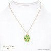 collier acier inoxydable gouttes résine époxy femme 0122144