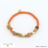 bracelet élastique acier inoxydable billes facettées pierre véritable cristal femme 0222510