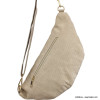 Sac banane façon velours côtelé ou léopard 0923023 naturel/beige