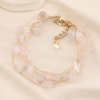 Bracelets pierres naturelles et métal femme 0223150-blanc