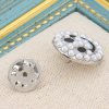 Pin's broche x2 smiley sourire métal perles blanches acrylique 0623510 argenté