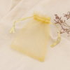 100 SACHETS ORGANZA CADEAUX 0617509 jaune