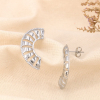 Boucles d'oreilles demi-cercle acier inoxydable 0323583 argenté