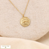 Collier signe astrologique BELIER zodiacal constellation acier inoxydable 0123177 doré