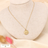 Collier signe astrologique SCORPION zodiacal constellation acier inoxydable 0123176 doré