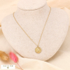 Collier signe astrologique VIERGE zodiacal constellation acier inoxydable 0123173 doré