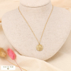 Collier signe astrologique SAGITTAIRE zodiacal constellation acier inoxydable 0123170 doré