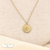 Collier signe astrologique LION zodiacal constellation acier inoxydable 0123180 doré