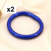 Bracelet jonc bouddhiste large coloré scintillant pour femme 0223569 bleu