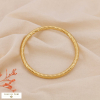 Bracelet jonc acier inoxydable texturé 0224547 doré
