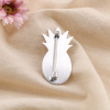 Broche Épingle Ananas Acier Inoxydable 18x35mm 0525007 argenté