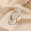 Broche Épingle Hippocampe Acier Inoxydable 20x40mm 0525005 argenté