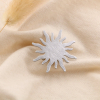 Broche Épingle Soleil Acier Inoxydable 30mm 0525004 argenté