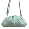 Sac porté épaule en cuir véritable 0925024 vert aqua