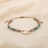 Set 12 bracelets coulissant coquillage pierre métal 0225252 multi
