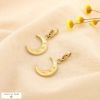 Breloque charm lune acier inoxydable 0625513 doré