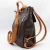 Sac à dos Flora&Co simili-cuir grainé 0924010 marron chocolat
