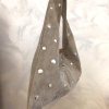 Sac à main cabas effet daim clouté polyester 0925029 taupe