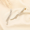 Boucles d’oreilles longues acier inoxydable cristal 0325627 doré